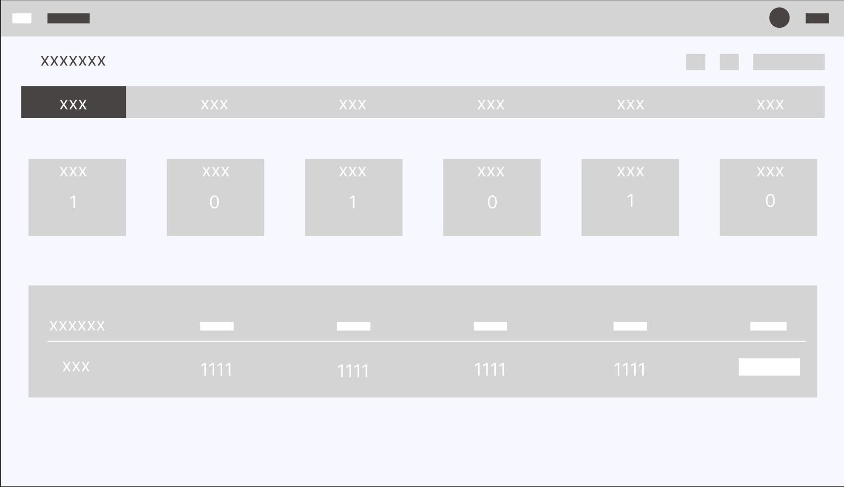 Wireframe desktop